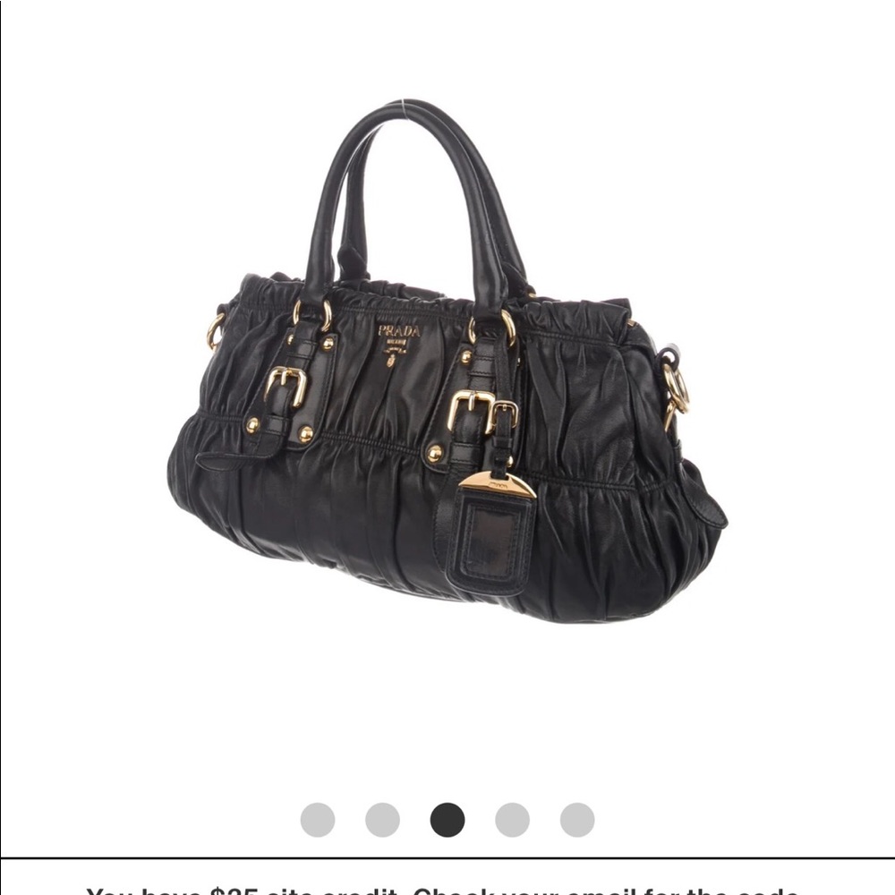 Authentic💖Prada Nappa Gaufre Handle Bag - Picture 9 of 10